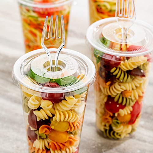 Image of Restaurantware-Sustain 20 Ounce Cold Cups, 1000 Drinking Cups - Lids Sold Separately, Serve Water, Sodas, or Juices, Clear PLA Plastic Eco-Friendly Cup, Disposable Cup For Parties