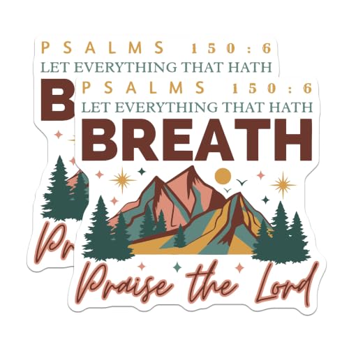 (2 Pack) Psalms 150 6 Magnets - Bible Verse Decor