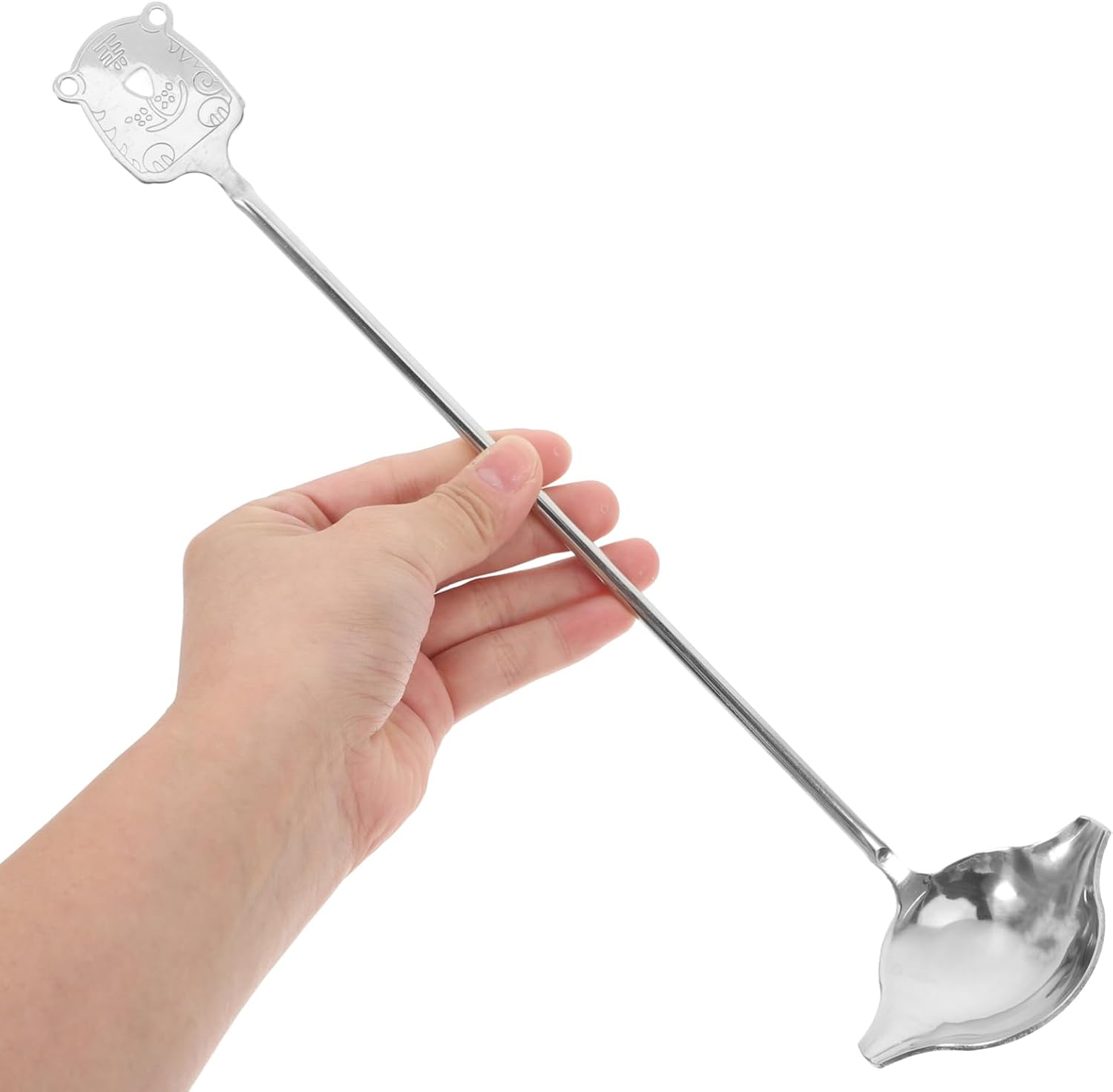 Stainless Steel Mini Ladle Spoon with Spout for Kitchen Serving