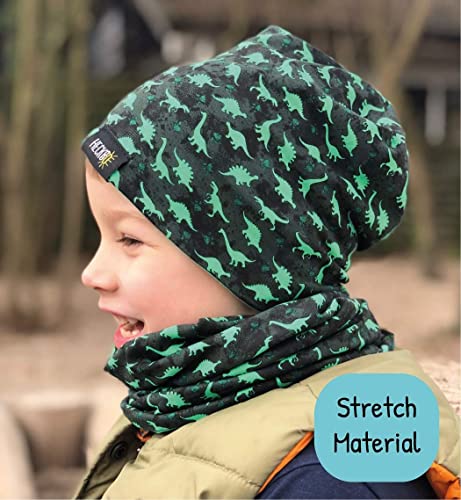 HECKBO Berretto Modello Beanie + Girocollo per