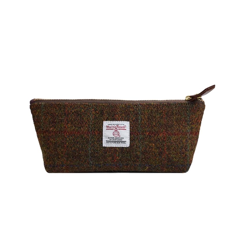 TAILORMAP Harris Tweed Triangle Pencil Case Creative Stationery Sundries Large Capacity Portable - No.171
