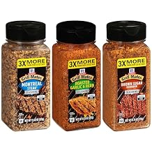 McCormick Grill Mates Seasoning Variety Pack, Montreal Steak, Roasted Garlic & Herb, and Brown Sugar Bourbon, 30.62 oz