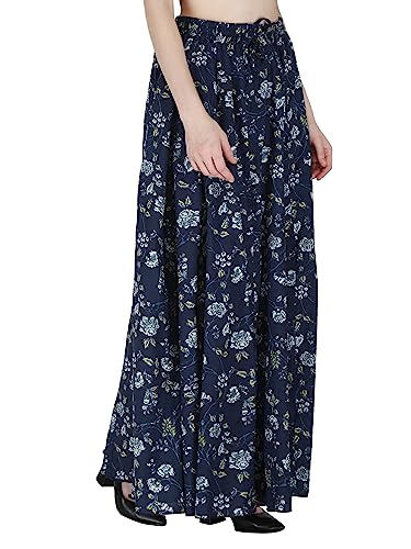 Image of Sttoffa Cotton Printed Women Wear Maxi Long Skirt 40 inch inch Full Length