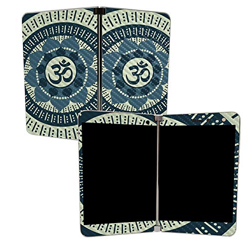 Image of MightySkins Carbon Fiber Skin for Microsoft Surface Duo - Ohm | Protective, Durable Textured Carbon Fiber Finish | Easy to Apply, Remove, and Change Styles | Made in The USA