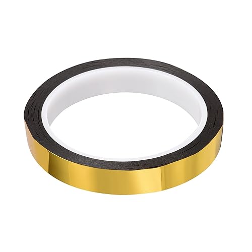 Rebower Cinta de película de poliéster metalizado, cinta Washi para decoración de espejo, para detallar paredes de acento artes gráficas - 58