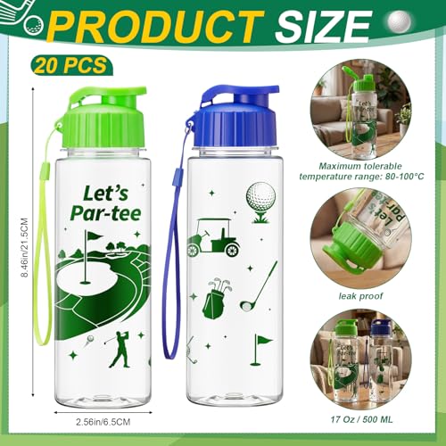 Yiyiring 20 Pcs Golf Water Bottles