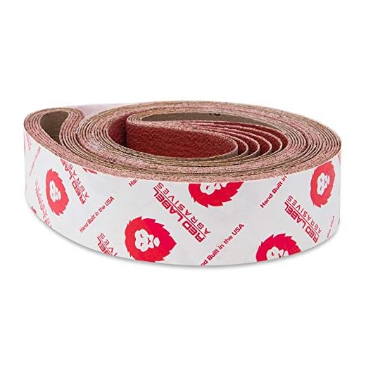 Red Label Abrasives 2 X 72 Inch 36 Grit EdgeCore Ceramic Grinding Sanding Belts, 6 Pack