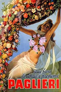 Italy Fashion Flowers Italian Girl Pagliere Travel Retro Metal Tin Sign 8X12 Inches