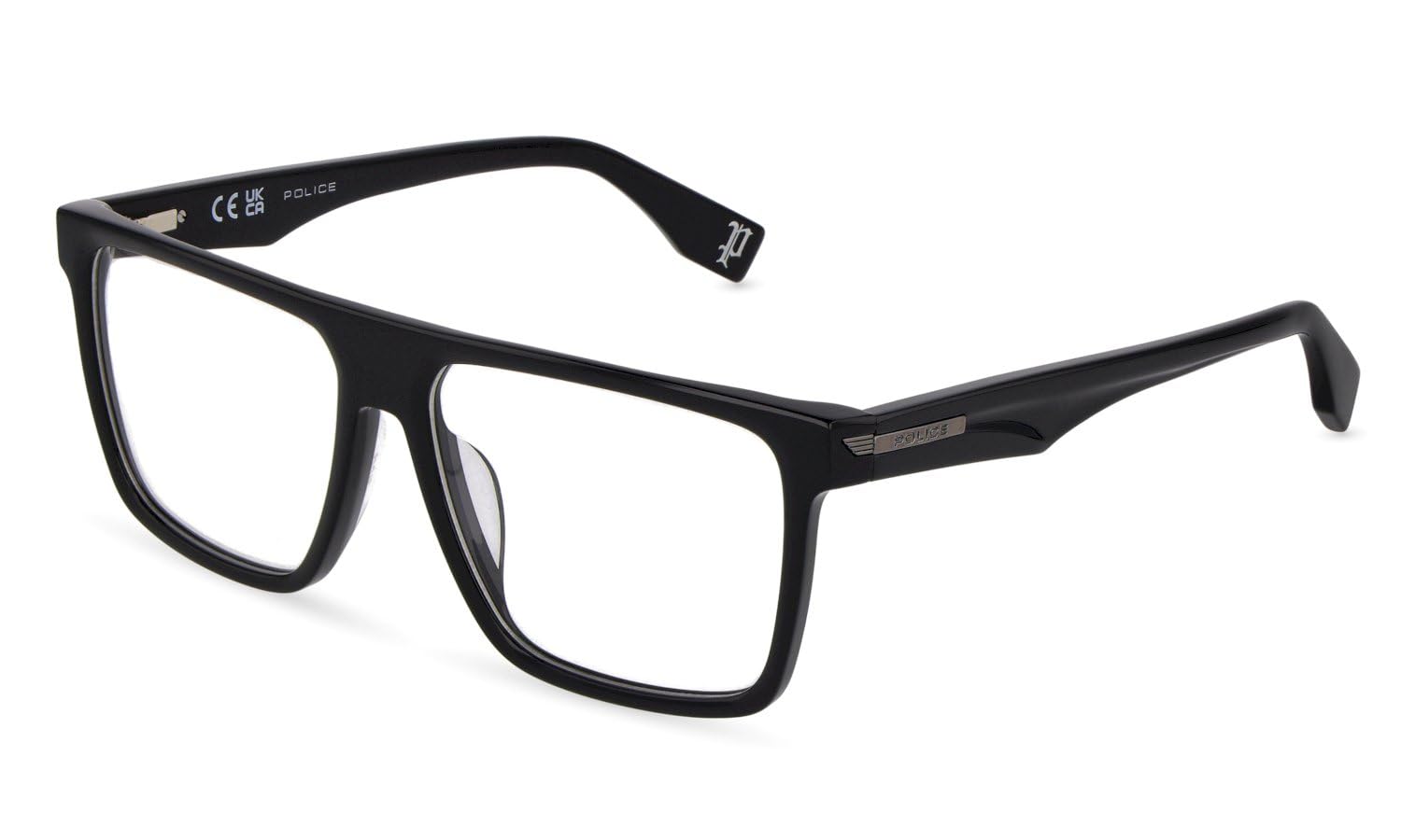 Police, okulary VPLU57, kolor: SHINY BLACK, 57/15/145, (Male)