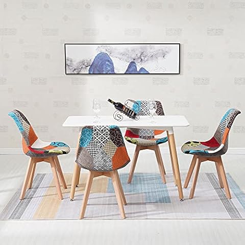 HomJoy Modern Dining Table and Chairs Set Cover