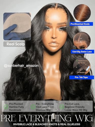 Image of Sunber 13x4 Pre-Everything Wig With Loose Wave Face-Framing Layers 18inch