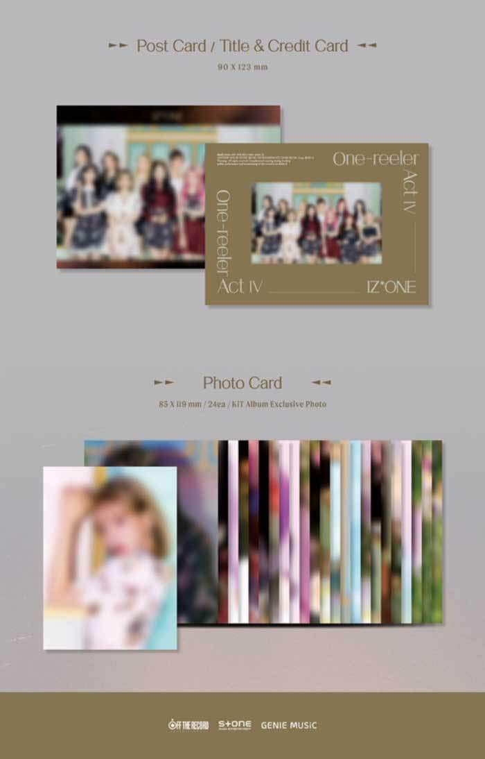IzOne One-Reeler Act IV 4th Mini Album Kit Version Air-Kit Button