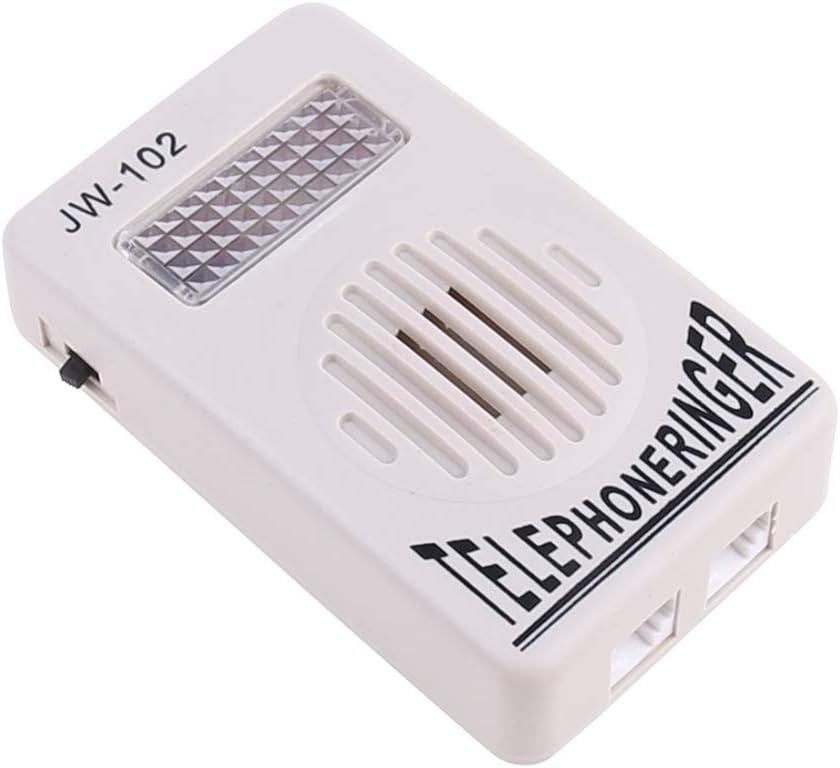 Jw-102 Telephone Amplifier, Led, Rj11 Ports, Adjustable Volume, for Hard of Hearing, Elderly, Home Noisy Use