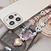 cioatu Phone Charms Cute Cherry Butterfly Cell Phone Lanyard Strap Wrist Strap for Bag Airpods Camera Pendants Decor (Pink Heart Pendant)