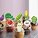 48Pcs Vegetable Cupckae Toppers Vegetable Birthday Party Decoration Funny Vegetable Cupcake Picks for Summer Fruit Garden Party Farmer Market Party Baby Shower Supplies