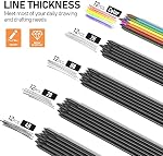 FourCandies Set de crayons mécaniques d'art - 2MM Crayons mécaniques avec 60PCS Graphite Recharges au plomb(HB, 2H, 2B, 4B, Couleur), effacements & Sharpener, Crayon de dessin pour l'écriture, le dessin, le croquis