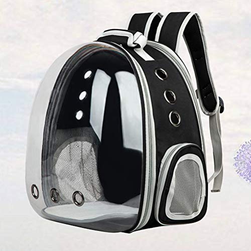 Mochila para gatos POPETPOP Space Capsule Bubble portátil respirável transparente para cães e gatos