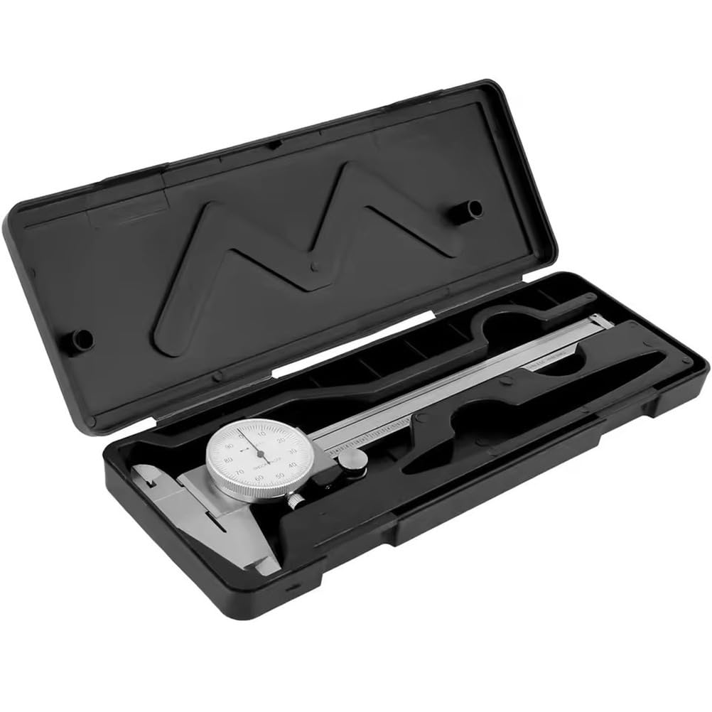 SUZLAZYR Dial Caliper 12 Inch, Digital Calipers Measuring Tool Stainless Steel Imperial Calipers with Shock-Proof Dial, High Accuracy ±0.001"