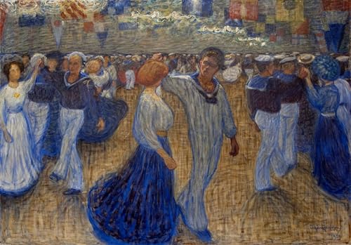 Prints Toile Eugène Jansson Le Bal des Marins Grand Format Décoration Murale Chambre