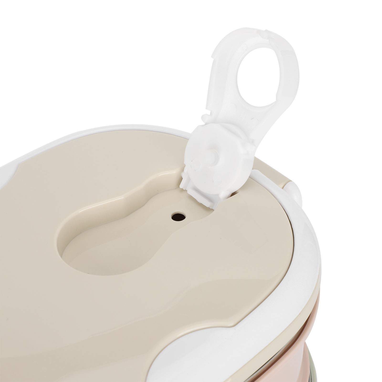 BORDSTRACT Fiambrera térmica, recipiente portátil y aislante para alimentos fabricado en acero inoxidable, para uso de oficina por estudiantes y niños(Tres capas)