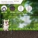 25 Panels No Dig Animal Barrier Fence, 32in(H) x 49ft(L) Garden Edging Border Fencing, Rustproof Metal Stakes Decorative Garden Fence, Dog Digging Defense Fencing Barrier for Outdoor, Yard, Patio