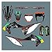 Zhbqcmou Moto Pit Dirt Bike Stickers Adesivi Decalcomanie Team Grafica Sfondi Kit per KTM SX SXF 2020 2019 ExcF ExcF 2021 2020 hnzhb (Color : Orange)
