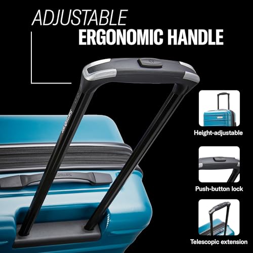 Image of Samsonite Omni, Purple, Carry-on Spinner, Omni 2 Hardside Expandable Luggage With Spinners