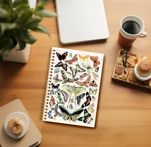Carnet de notes Boho Moth A5 à spirale de 164 pages pour sorcière - 3