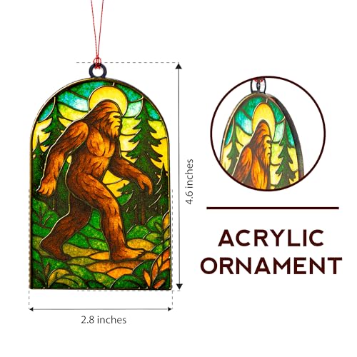 Image of Funny Christmas Ornaments - Bigfoot Gifts - Big Foot Sasquatch Gift - Sasquatch Gifts - Bigfoot Ornament - Christmas Ornaments 2026 - White Elephant Gift - Xmas Tree Funny Decoration