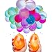 Xlawsfly Wasserbomben 333 Stück, Schnellfüller Selbstschließend Wasserballons Magic Balloons 9 Bündel, Bunte Wasserballons eignen sich für Strände, Poolparty