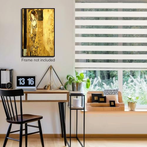 Pintura al óleo de Klimt oro en lienzo de 70x100cm que ilumina salas y dormitorios 2