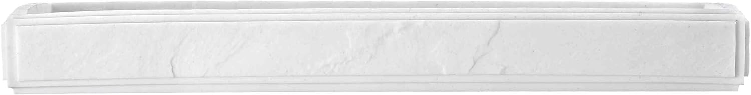 Nicole Miller - Vanity Tray, Durable Resin Countertop Accessories with Textured Marble Design, Ideal Organization for Home, Modern Bathroom Decor, Dorm Room Essentials (Zen Collection, White)