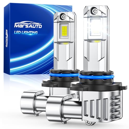 Image of Marsauto 9005 /HB3 LED Light Bulb, 600% ๐๐๐๐๐๐๐ Ultra-Bright | 6500K White, 1:1 Size Easy Install HB3 Fog Light Bulbs, CANbus Ready, Tail Light Assemblies, Pack of 2