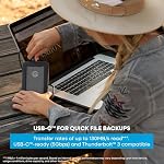 SanDisk Professional 6TB G-Drive ArmorATD - Rugged, Durable Portable External Hard Drive HDD, USB-C, USB 3.2 Gen 1 - SDPHE1G-006T-GBAND | IP54, triple layer shock protection and up to 1000 lbs crush, USB-C 5 Gbps, up to 130 MB per S, 3 year warranty