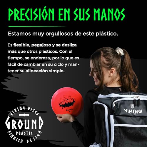 Miniatura 5 de Viking Discs Ground Disc Golf Set 8 Discos De Frisbee Para Cualquier Distancia, Aprobado Por La Pdga Diversión Al Aire Libre Para Adultos Y Niños Putter De Rango Medio, Controlador De Distancia