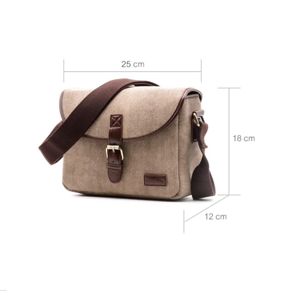 Borsa a tracolla in tela con tracolla regolabile per fotocamera Fujifilm Instax Mini EVO, Mini 90, Mini 70, Mini 40 Neo Classic, colore: cachi, cachi, Custodia per fotocamera