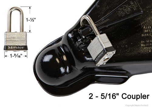 Master Lock 5-Piece Trailer Lock Set Keyed Alike - Coupler, Receiver & Padlocks - View #3