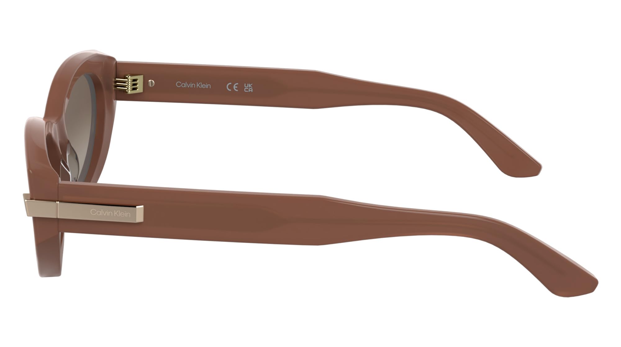 Calvin Klein Women's Sunglasses CK25502S - Opaline Rose with Gradient Brick Lens