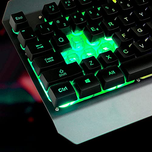 Klim Unity Wireless Keyboard And Mouse Set Us - New 2023 - Slim Durable Ergonomic Mechanical Feel - Backlit Wireless Gaming Keyboard And Mouse For Pc Mac Ps4 Ps5 - Long-Lasting Built-In Battery #TOP6