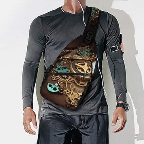 Bolso de bandolera deportivo Steampunk para senderismo miniatura 7