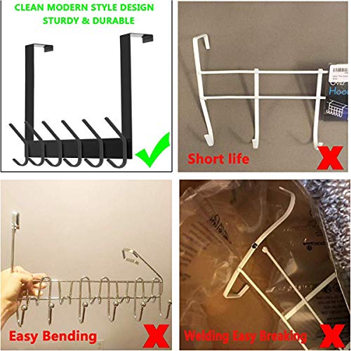 image for DOKU HOME DOKU Over The Door Hook, Stainless Steel Heavy Duty Over Doo