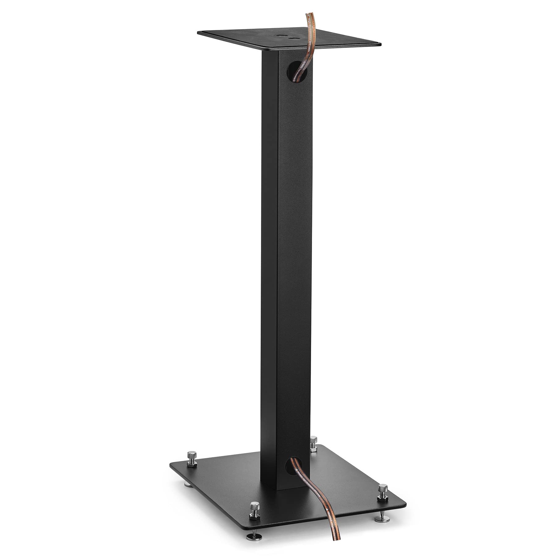 Triangle – Pieds d'Enceintes S01 pour Enceintes Bibliothèques Hi-FI & Home-Cinéma- Hauteur 600 mm - Supports Compatibilité Universelle - Noir (Paire)