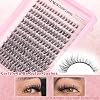Goddvenus Lash Clusters Kit Wispy Lash Extension Kit Waterproof Lashes Clusters DIY Eyelash Clusters Kit with Natural Individual Eyelashes, Lashes Glue Bond and Seal and Lash Tweezers (D Curl 192pcs)