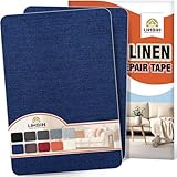Actualización del tamaño: Esta parches para tela de lino de 20x30 cm es más adecuada para la reparación de muebles. Gracias al empaquetado mejorado con pliegue elíptico, la banda adhesiva puede extenderse en plano de forma natural y sin pliegue, por lo que es más fácil de encontrar y cortar que los productos laminados. Se adapta fácilmente al tamaño adecuado y repara en pocos minutos agujeros precisos, garras de animales domésticos, grietas o puntos descoloridos