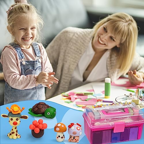 Ifergoo Polymer Modeling Clay For Kids Diy Starter Kits, 62 Color Oven Baked Model Clay, Non-Toxic, Non-Sticky, With Sculpting Tools, Ideal Gift For Boys And Girls #TOP4