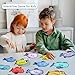 Quixorblex Magnetic Fishing Game 16 Pcs Dry Erase Fish Cards 2 Magnetic Fishing Pole Sight Words Flash Cards Kindergarten Board Games for Kids 4-6