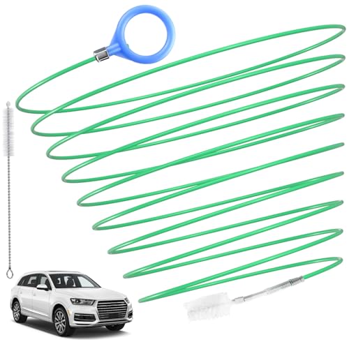 ecocstm Auto Sunroof Drain Cleaning Tool, 196 Inch Flexible Tube Cleaning Brush, Flexible Drain Brush Extra Long Pipe Cleaners for Car, Car Sunroof Drain Hole Cleaner for Drains, Sewers, Windshields