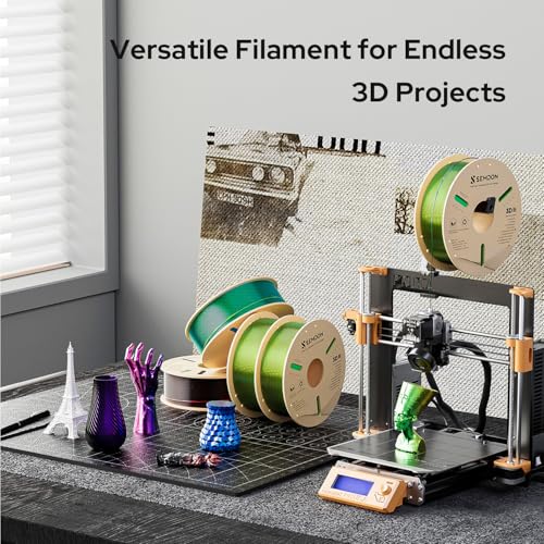 Image of PLA Filament 1.75mm, Metallic Yellow-Green Gradient PLA, Dual-Color Christmas Filament ±0.02mm Accuracy, 3D Printer Filament for Christmas Decor,Cosplay,DIY,1KG(2.2lbs) Spool