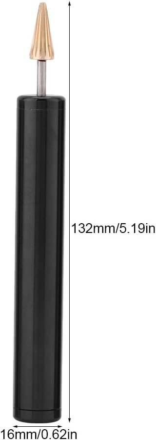 Leather Edge Dye Pen, DIY Leather Top Edge Paint Roller Craft Oil Pen Applicator Belt Strap Finisher Tool (Black)