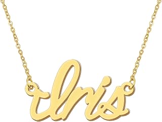 Aoloshow Personalized Name Necklace Custom Any Name Necklaces Jewelry for Womens New Mom Bridesmaid Gift